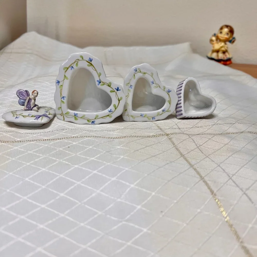 Vintage KHIM Porcelain Trinket Box Jewlery Box